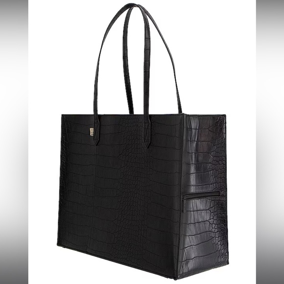 BEIS work tote in Black Croc - Picture 4 of 8